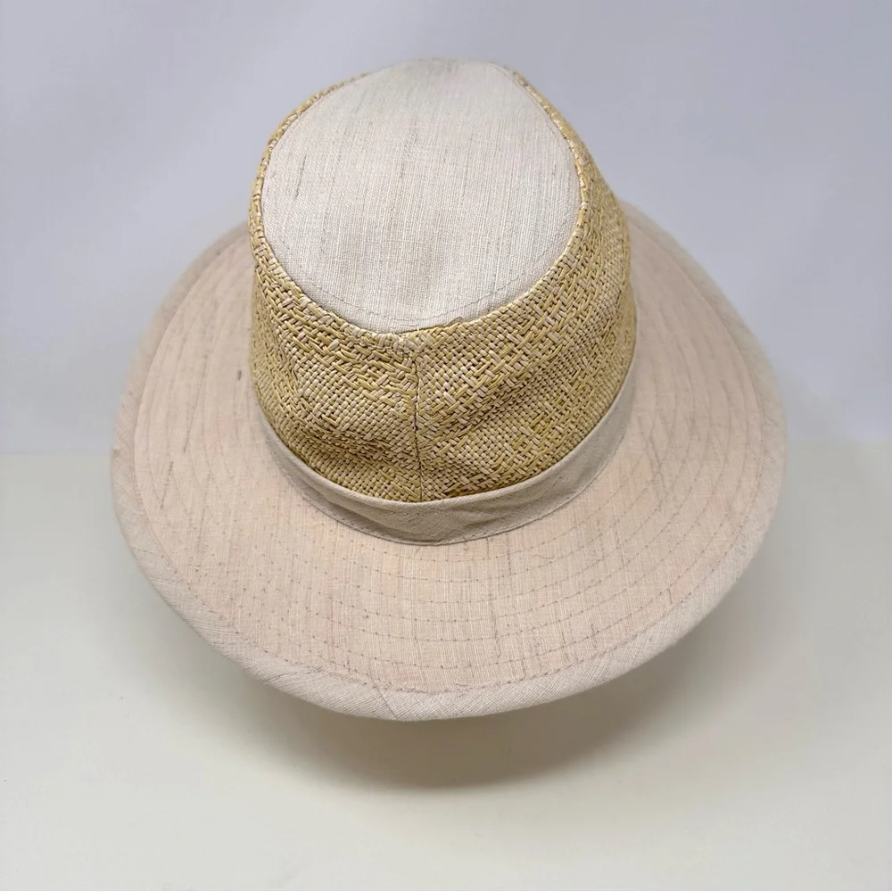 Henschel Hat Company Breathable Safari Beach Garden Fishing Neutral Ivory Size S
